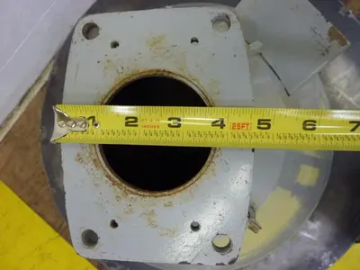 USED METAL FABRICATOR HOPPER321