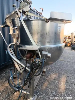 Used Hamilton Style CW 150-Gallon Tilting Kettle – 316 Stainless Steel, Jacketed