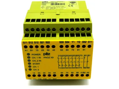 USED PILZ PNOZ-X9-120VAC/24VDC-7S-2O SAFETY RELAY PNOZX9120VAC24VDC7S2O