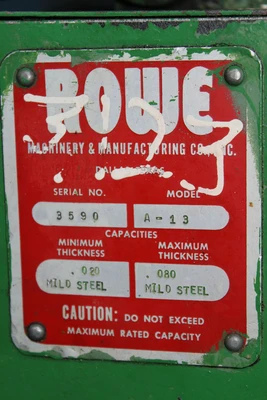 USED ROWE A-13