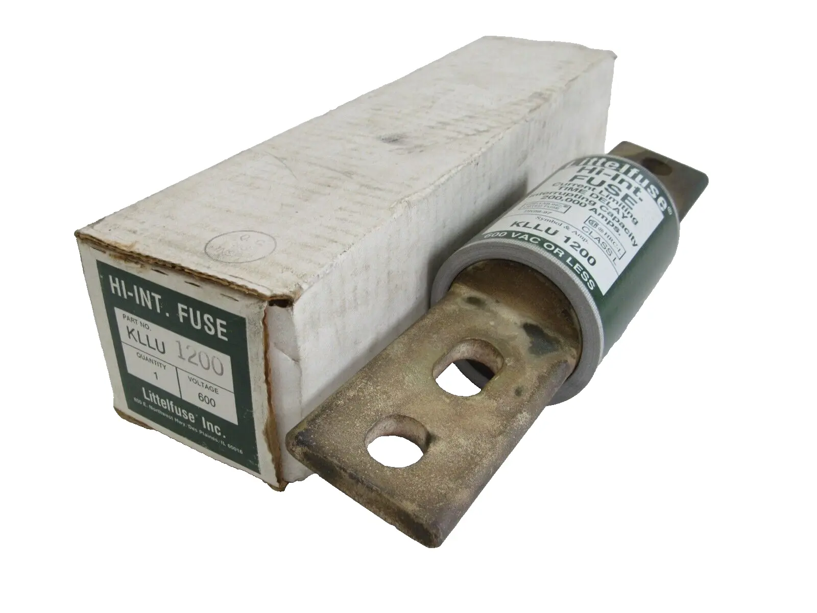 NEW LITTELFUSE KLLU-1200 TIME DELAY FUSE KLLU1200