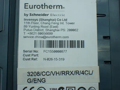 Used EUROTHERM 3208/CC/VH/DXX/R/4CL/G/ENG Temperature Controls Ohio US | HGR 24 #802941