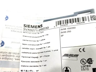 NEW SIEMENS CIRCUIT BREAKER ACCESSORY TERMINAL COVER 3-POLE