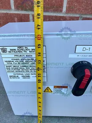 USED INDUSTRIAL CONTROL PANEL 1244250 STANDARD ENCLOSURE 9" X 15.5" X 16"