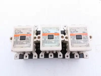 Fuji Electric SC-N5 (93) SC-N5 Motor Starter Contactor 3Ph 600V 93A Lot of 3