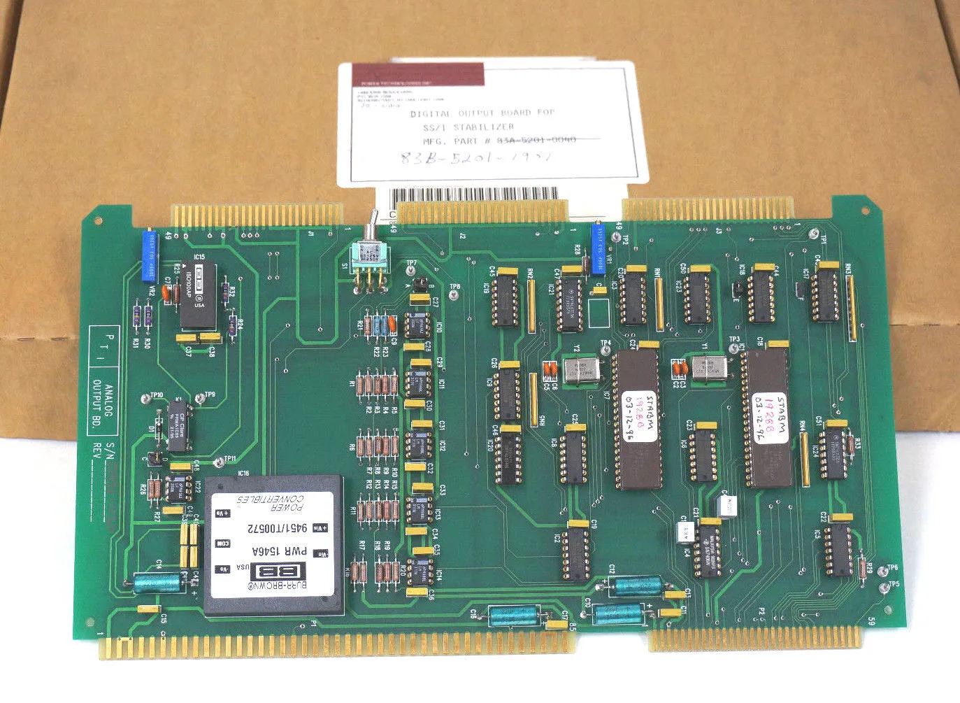 NEW POWER TECHNOLOGIES INC. 83B-5201-1907 ANALOG OUTPUT BOARD 83B52011907