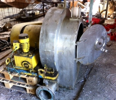 Siebtechnik Tema H-400 Conturbex worm/screen centrifuge, 316SS.