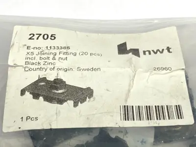 New | in-Stock Axelent Joining Fitting w/ Bolt & Nut PACKAGE OF 20 Misc Fasteners Michigan US | Maverick Industrial Sales #1419304