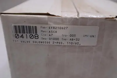ASCO Red-Hat Redhat EF8210G027 Solenoid Valve New In Box Stock SGF-147