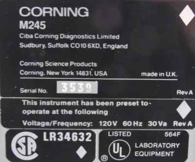 NEW CORNING M245 PH METER