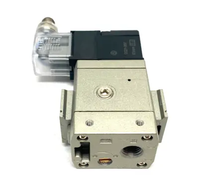 USED SMC SOFT START-UP VALVE, BODY PORTED, M12 4-PIN DIN PLUG