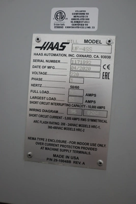 Used HAAS VF-4SS Vertical Machining Centers Minnesota US | Machinesused.com #1368651