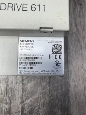 SIEMENS 6SN1145-1BA02-0CA2 VER. D Servo Drives & Amplifiers | ESS Industrial Equipment Sales (4)