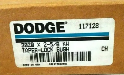 NEW DODGE 3020 X 2-5 /8 TAPER LOCK BUSHING 117128 3020X258