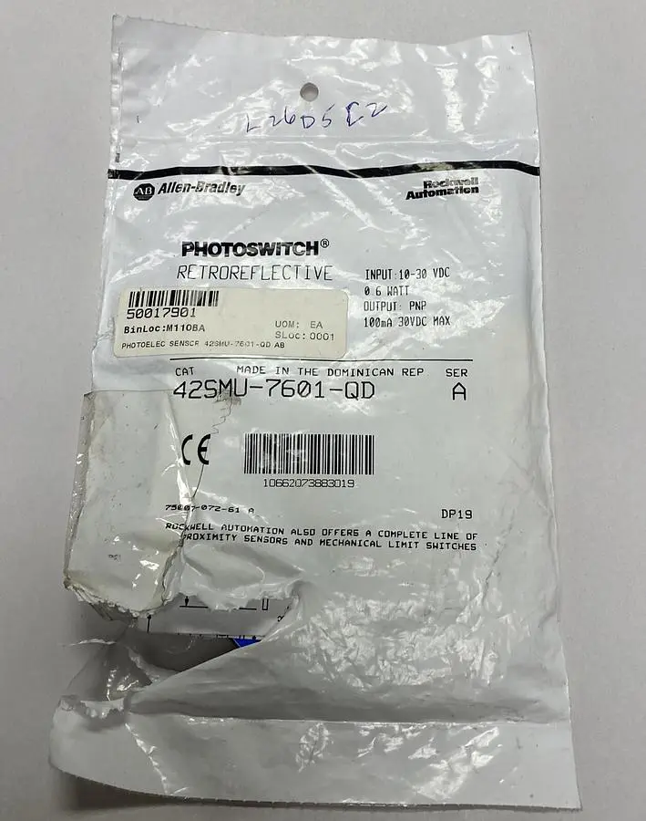 New | in-Stock ALLEN-BRADLEY 42SMU-7601-QD Sensors | Surplus Asset Holdings #1206537