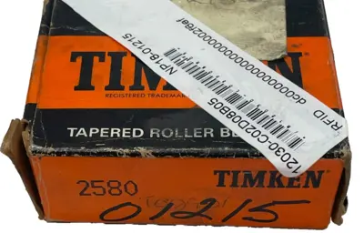 NEW TIMKEN 2580 TAPERED ROLLER BEARING