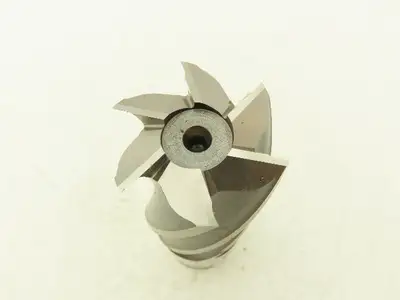 Putnam Tool PLA-333 6 Flute Coarse Rough Single End Mill HSS 2" Dia x 3" Flute