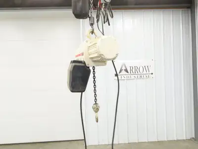 Coffing JLC 1/2 Ton 1000lbs Electric Chain Hoist 16 FPM 16' Lift 230/460V 3PH