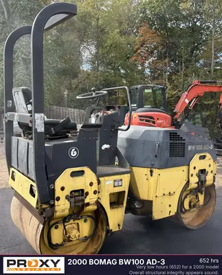 Used 2000 BOMAG BW100 AD-3 Tandem Rollers New Jersey US | Proxy Equipment #1385324