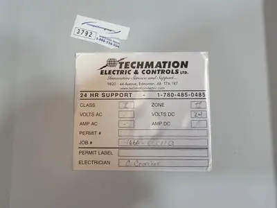 USED TECHMATION ELECTRIC AND CONTROLS CLASS I
