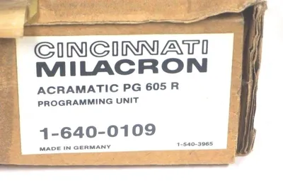NEW CINCINNATI MILACRON PG-605-R HAND HELD PROGRAMMER PG605R