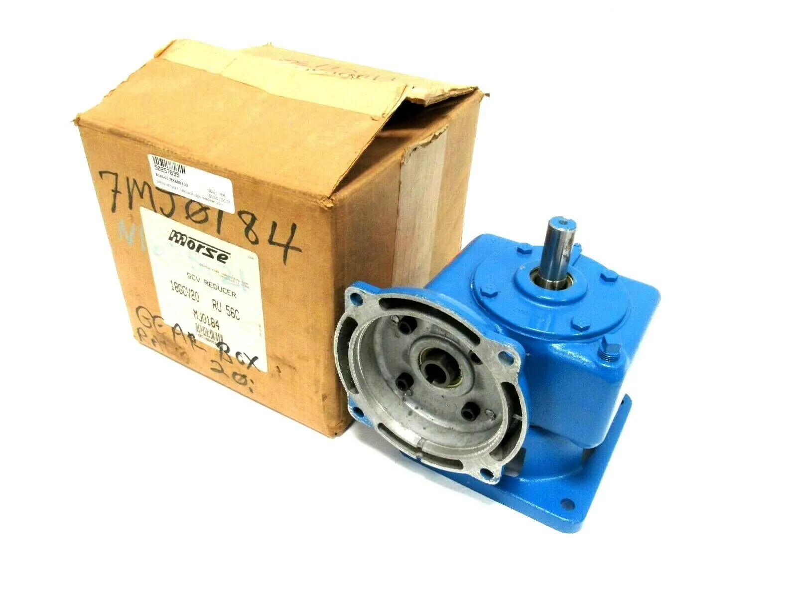 NEW MORSE 18GCV GEAR REDUCER 20:1 97HMJ0184 18GCV20RU56C