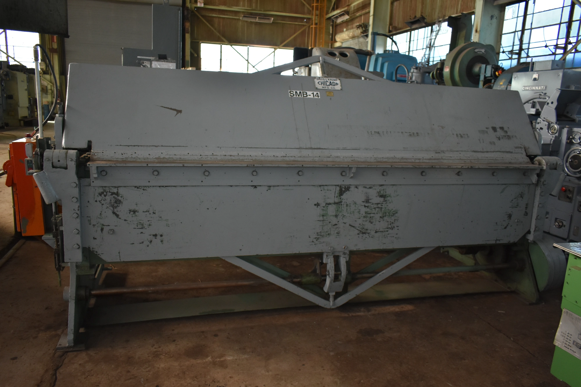 10' x 10 GA DREIS & KRUMP CHICAGO "204SP" POWER LEAF BRAKE w/PNEUMATIC CLAMPING