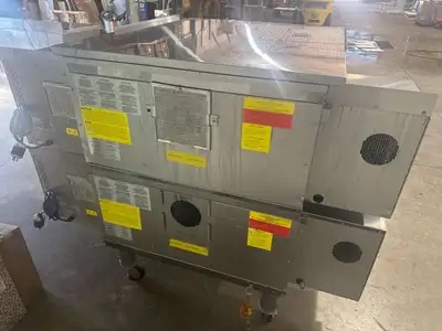 Used Middleby Marshall Used 65" Middleby PS638G-2 Natural Gas Double Impingement Conveyor Oven 208/240V 1ph Conveyor Ovens Illinois US | Falcon Restaurant Supply #1373698