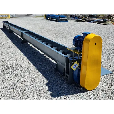 New 12" Dia x 36 ft Long Miteck Carbon Steel Industrial Screw Auger Conveyor