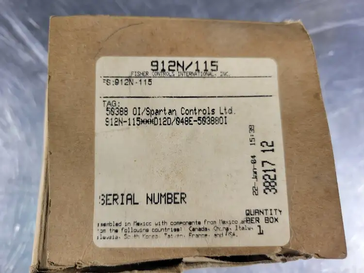 New | in-Stock FISHER 912N-115 Miscellaneous MRO British Columbia CA | Lenmark #267017