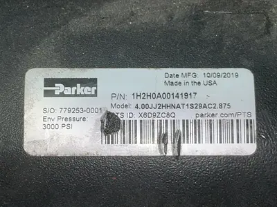 Used 2019 PARKER 4.0JJ2HHNAT1S29AC2.875 Pumps Ohio US | HGR 24 #1283964