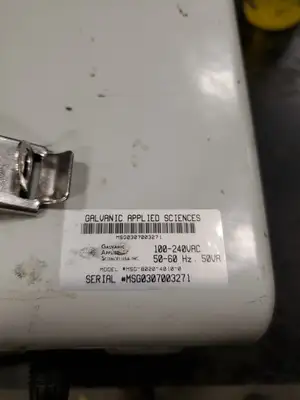 USED Galvanic Applied Sciences MSG-8020-4014-0 Water Pressure Control Module