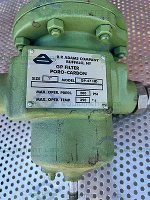 USED R.P. ADAMS COMPANY GP-47 HD 1" PORO - CARBON GP FILTER 200 PSI