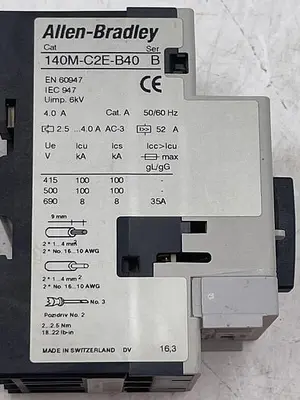 Used ALLEN-BRADLEY ALLEN-BRADLEY 140M-C2E-B40 SER B Circuit Breakers | ND Industrial Surplus #1214153