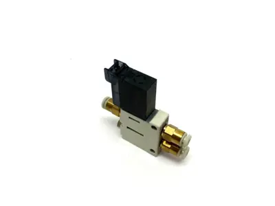 USED SMC SINGLE SOLENOID VALVE, 0-0.7MPA, M5 PORTS, 24VDC