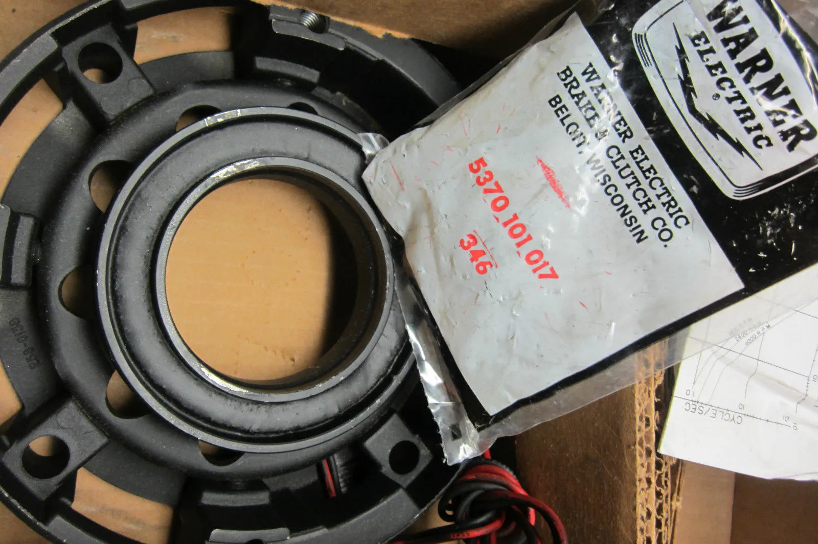 NEW WARNER ELECTRIC EM-50-10 CLUTCH EM5010