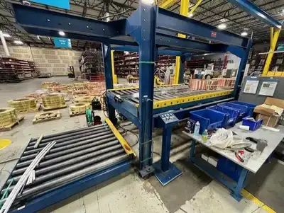 6,000# x 60" K&S Banding Line Stacker