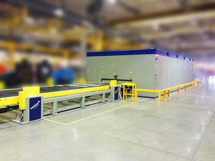 MESSER In-Line Conveyor Cutting Tables Shuttle Tables/Enclosures | Fahey Machinery Co., Inc.