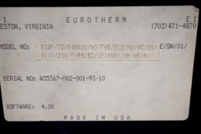 REPAIRED EUROTHERM 818P/TC/R4MA20 TEMPERATURE CONTROLLER 818PTCR4MA20