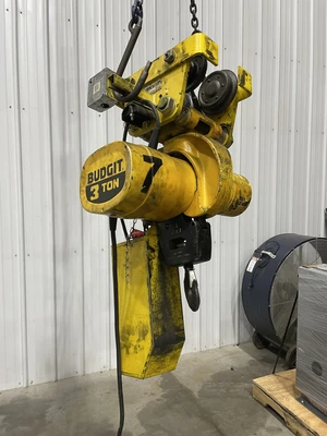 Budgit 3 Ton Chain Hoist with Trolley
