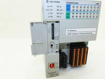 Allen Bradley 1769-L19ER-BB1B CompactLogix L19 Controller 1MB 16 DI/16 DO 24VDC
