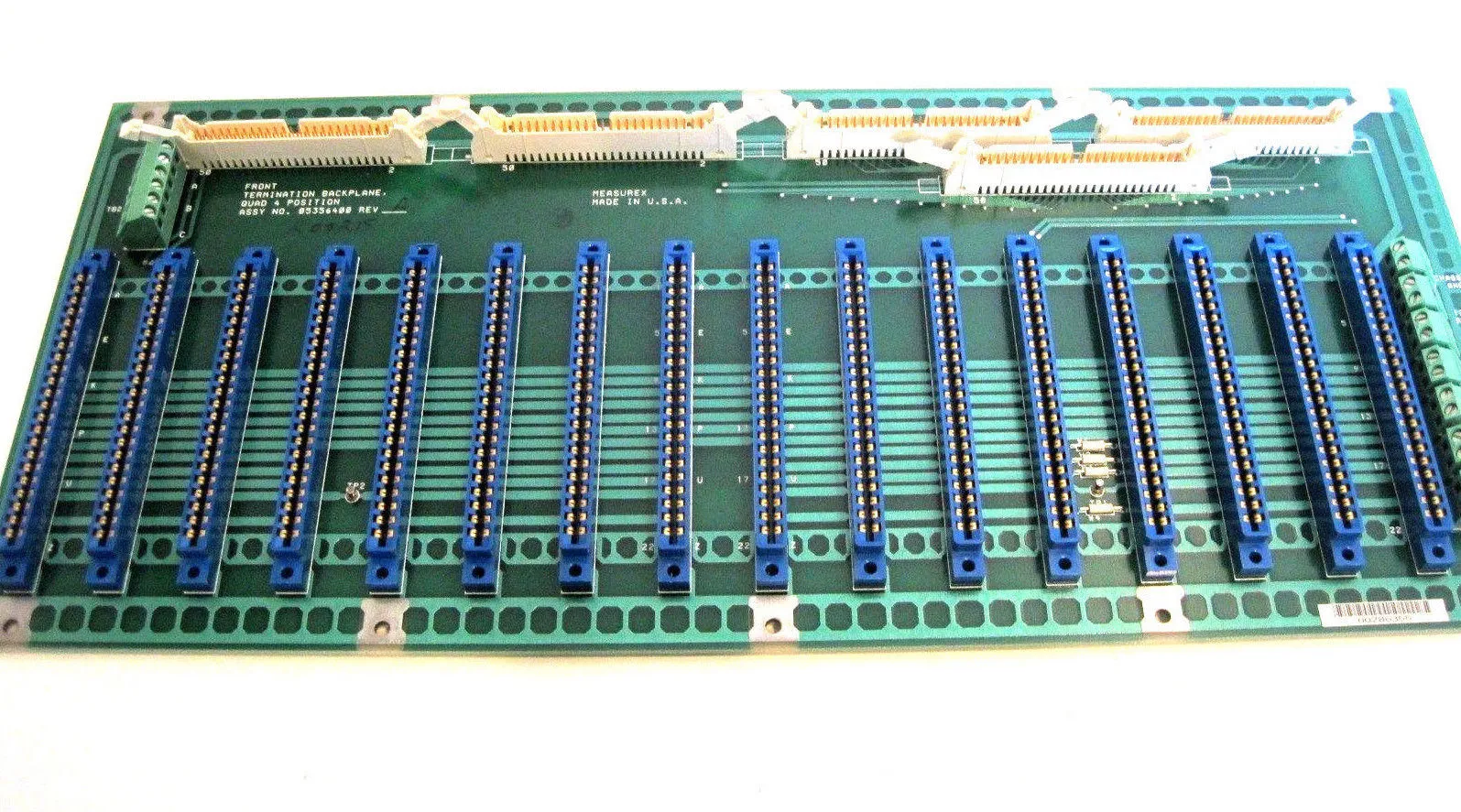 USED MEASUREX 05356400 TERMINATION BACKPLANE BOARD