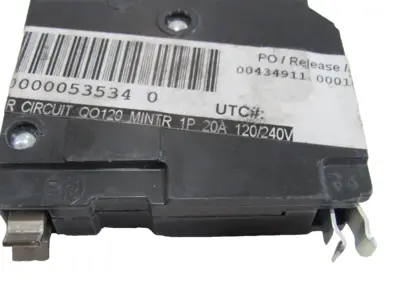 NEW SQUARE D QO120 CIRCUIT BREAKER 1P 20A 120/240V LOT OF 2