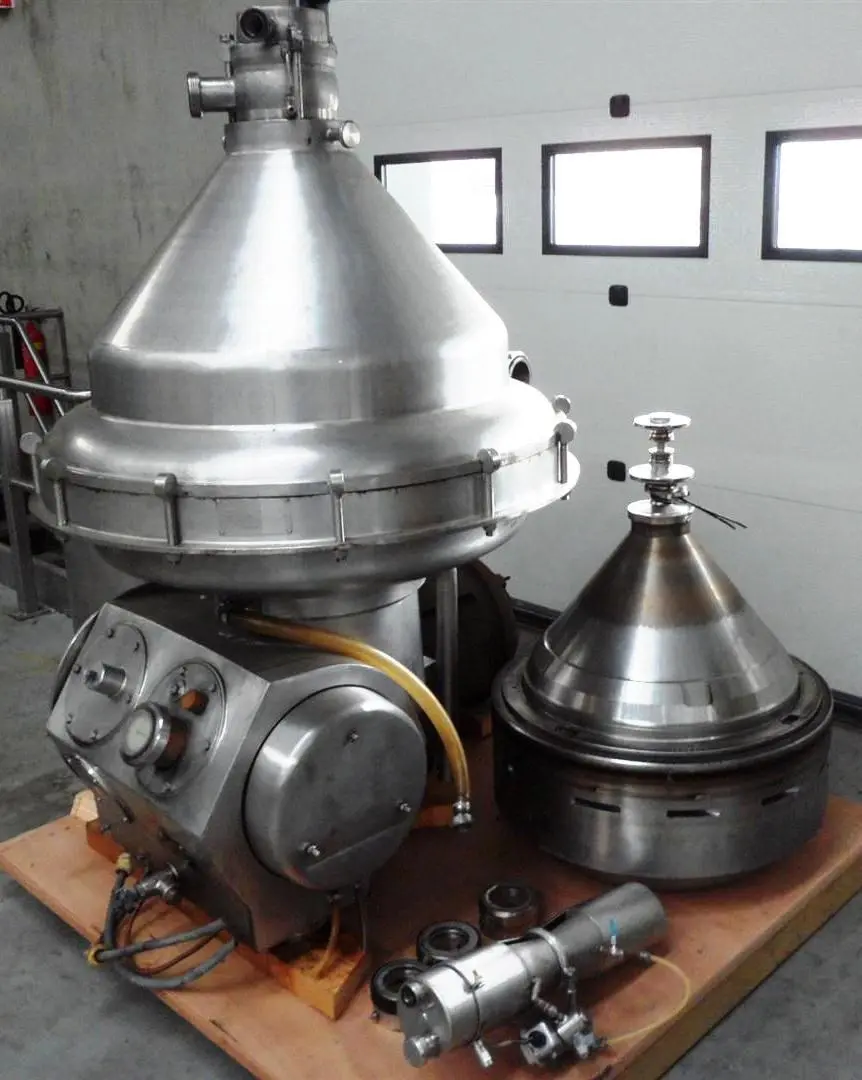 Alfa-Laval MRPX 318 HGV-74C cold milk separator, 316SS.