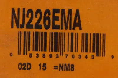 NEW TIMKEN NJ226EMA CYLINDRICAL ROLLER BEARING