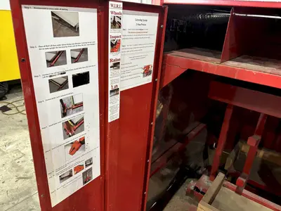 4' X 4' X 7' GONDOLA TRAIN PORTABLE RIGGING & STORAGE BOX w/ RAMP & ROLL OUT CART: STOCK #22008