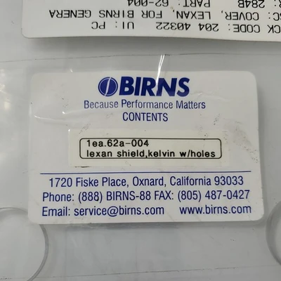 NEW Birns 62A-004