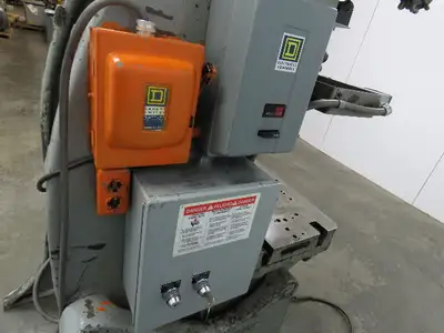 Johnson No 5 Mechanical OBI Punch Press 50 Ton 4" Stroke 10" Throat Bad Motor