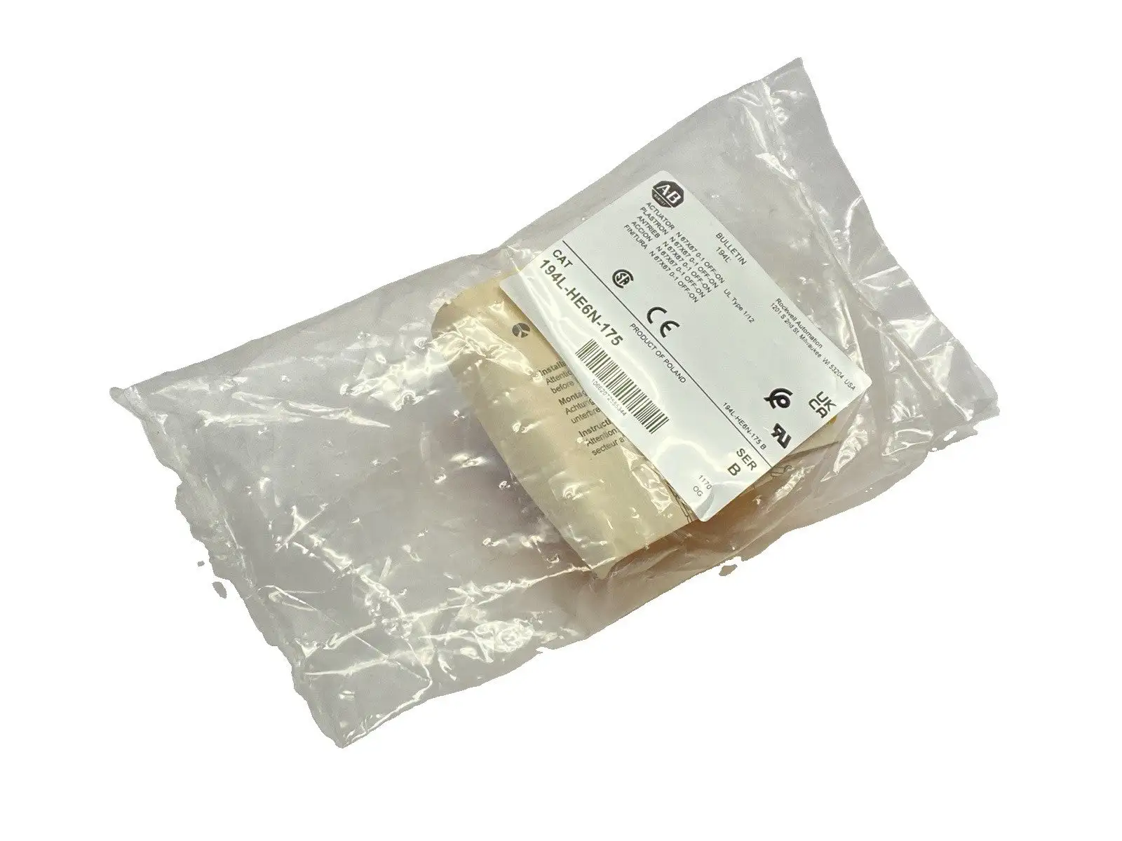 New | in-Stock Allen-Bradley Ser B Control and Load Switch Actuator Switch Parts Michigan US | Maverick Industrial Sales #1483048
