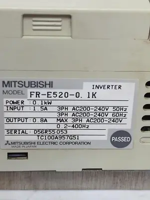 USED MITSUBISHI ELECTRIC FR-E520-0.1K